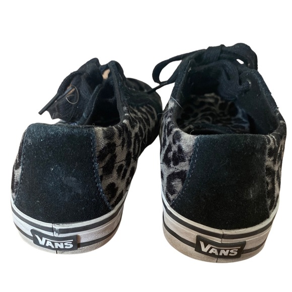 Vans Classic Velvet Animal Print Black Athletic Low Sneaker - Picture 6 of 6